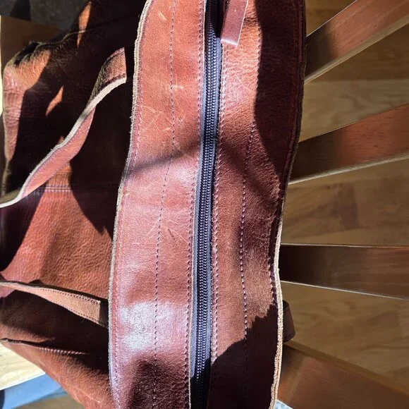 Duluth Lifetime Leather Tote Bag brown - Picture 4 of 7